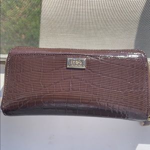 Brown leather Coach wallet